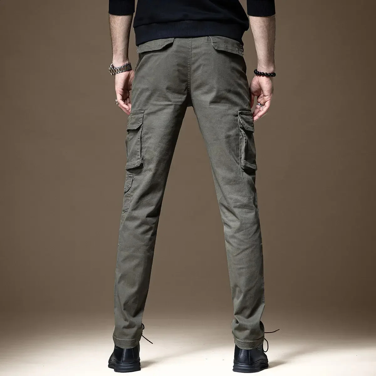 Motorcycle mens Trouser autumn cargo pants black work clothes ultrathin clothing highquality luggage est casual expression Y2k 240823