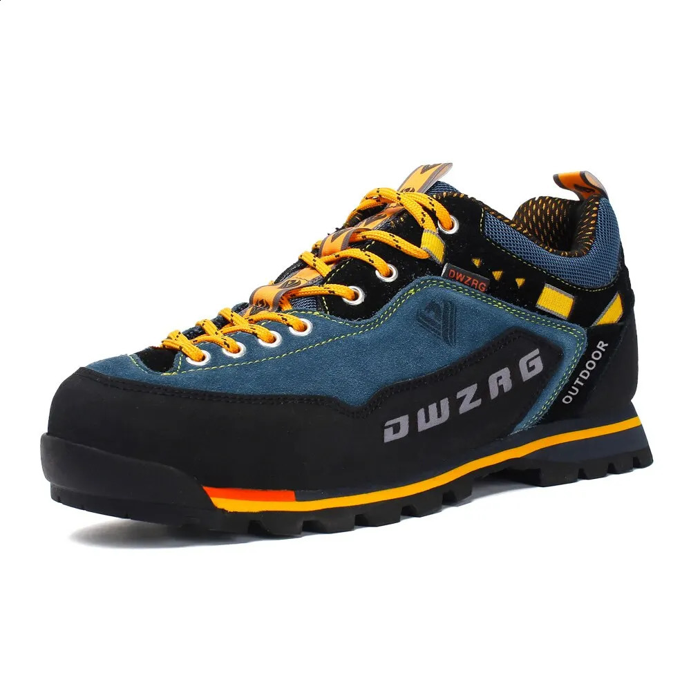 Fashion Waterproof Hiking Shoes Mens Climbing Shoes Anti-collision Fashion Outdoor Casual Lace-up Sneakers 240822