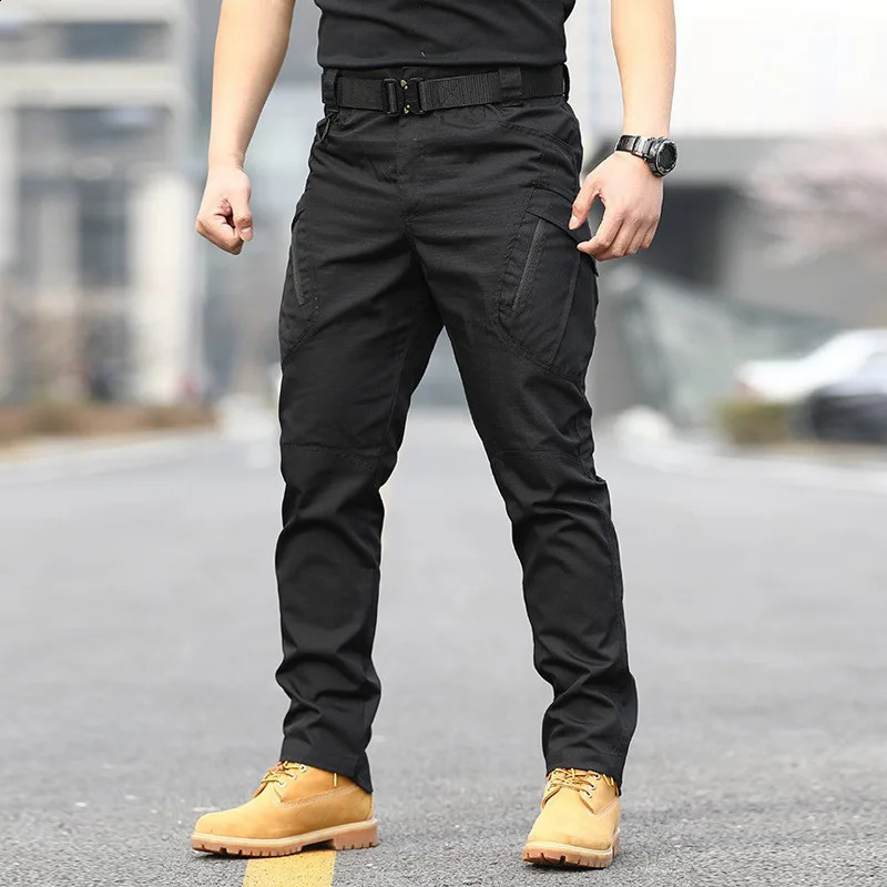 Tactical Cargo Pants Men Combat Trousers Army Military Pants Multiple Pockets Working Hiking Casual Mens Trousers Plus Size 6XL 240810