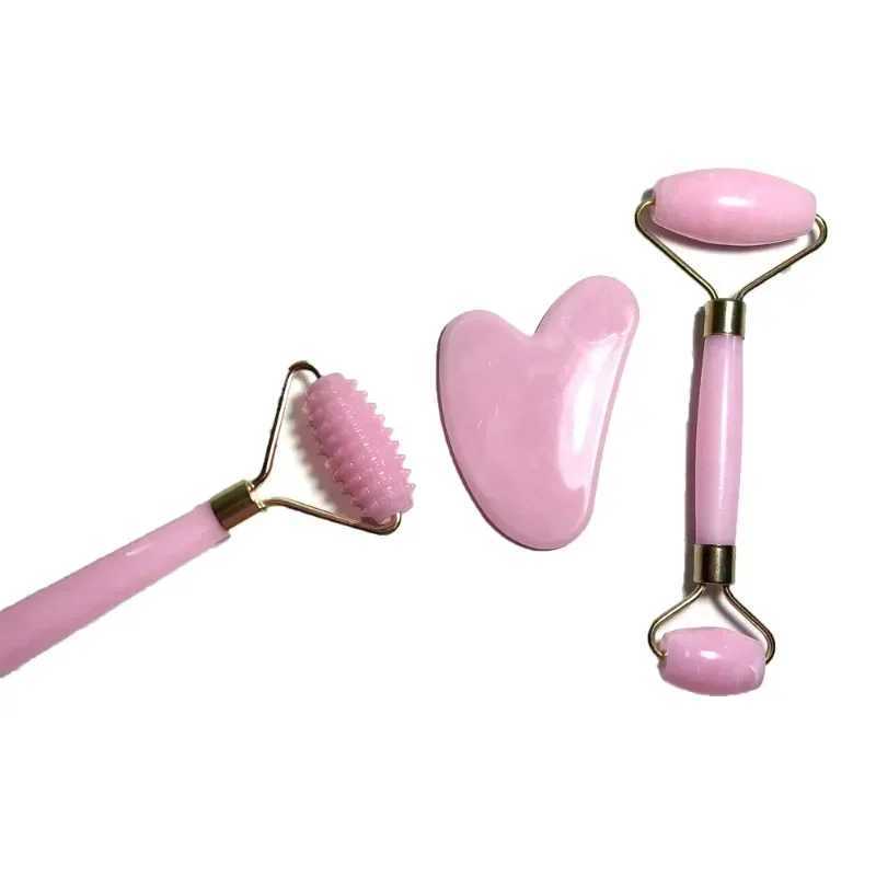 3pcs Set Resin Roller Massager for Face Body Gua Sha NotJade Stone Face Care Roller Facial Massager Beauty Health Skin Care Tool CL240824