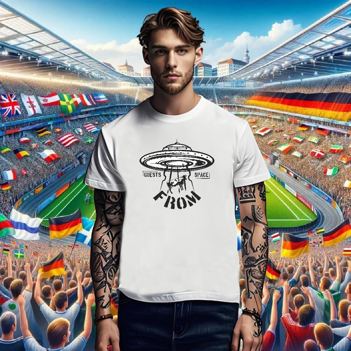 Brand T shirt 230g Cotton UFO Street Oversized 3XL 4XL Breathable Crew Neck Men Tees DIY Tee Shirt