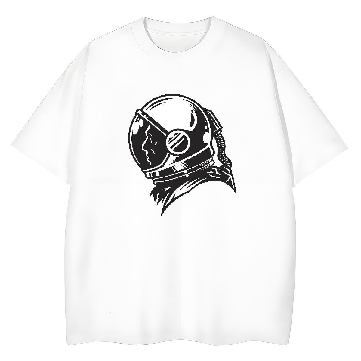 Soft Womens Tshirts 100% Cotton 230g universe Summer Casual T Shirt For Woman O-Neck Short Sleeve Custom Printing Clothes