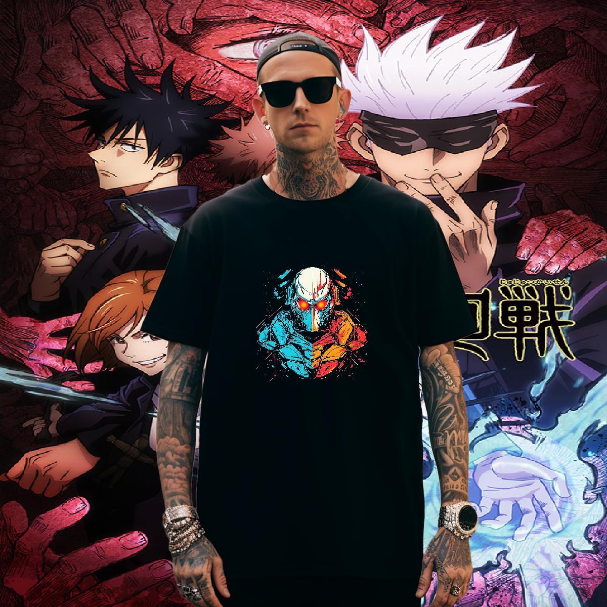 Designer T Shirts Men 230g Pure Cotton ET Street Oversized Breathable Mens Tshirts 2024 DIY Tops Shirt