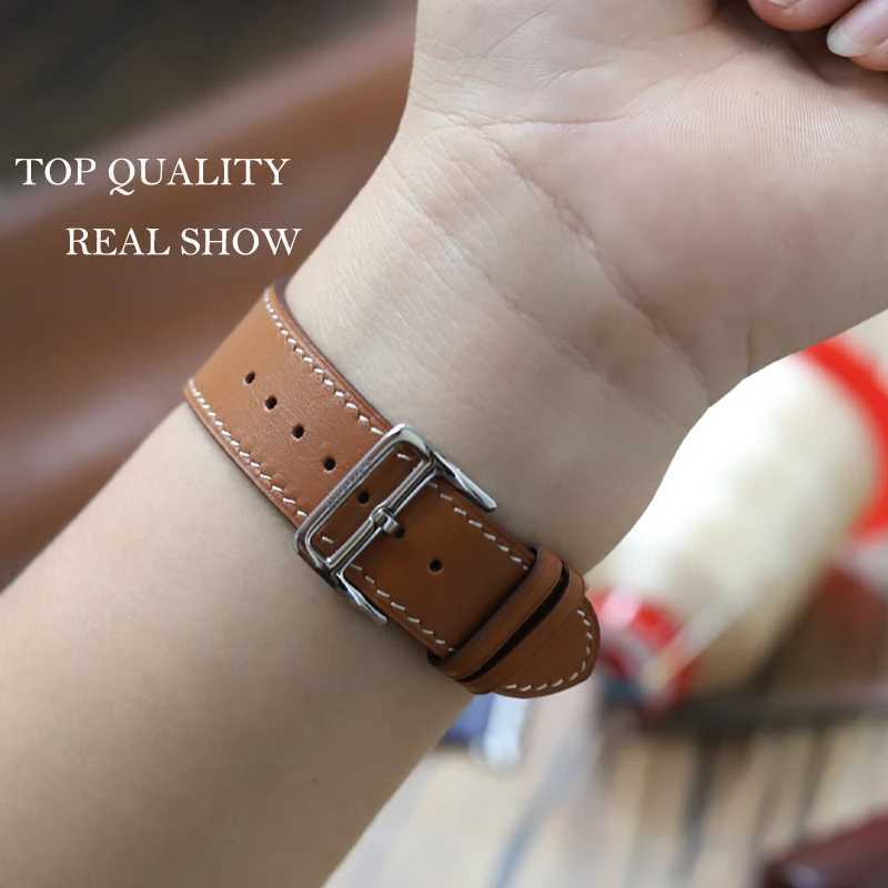 Suitable for genuine leather Correa Apple Watch strap 9 8 7 6 5 4 3 2 1 SE bracelet Apple Watch 49 45 44 42 41 40 38mm W240824
