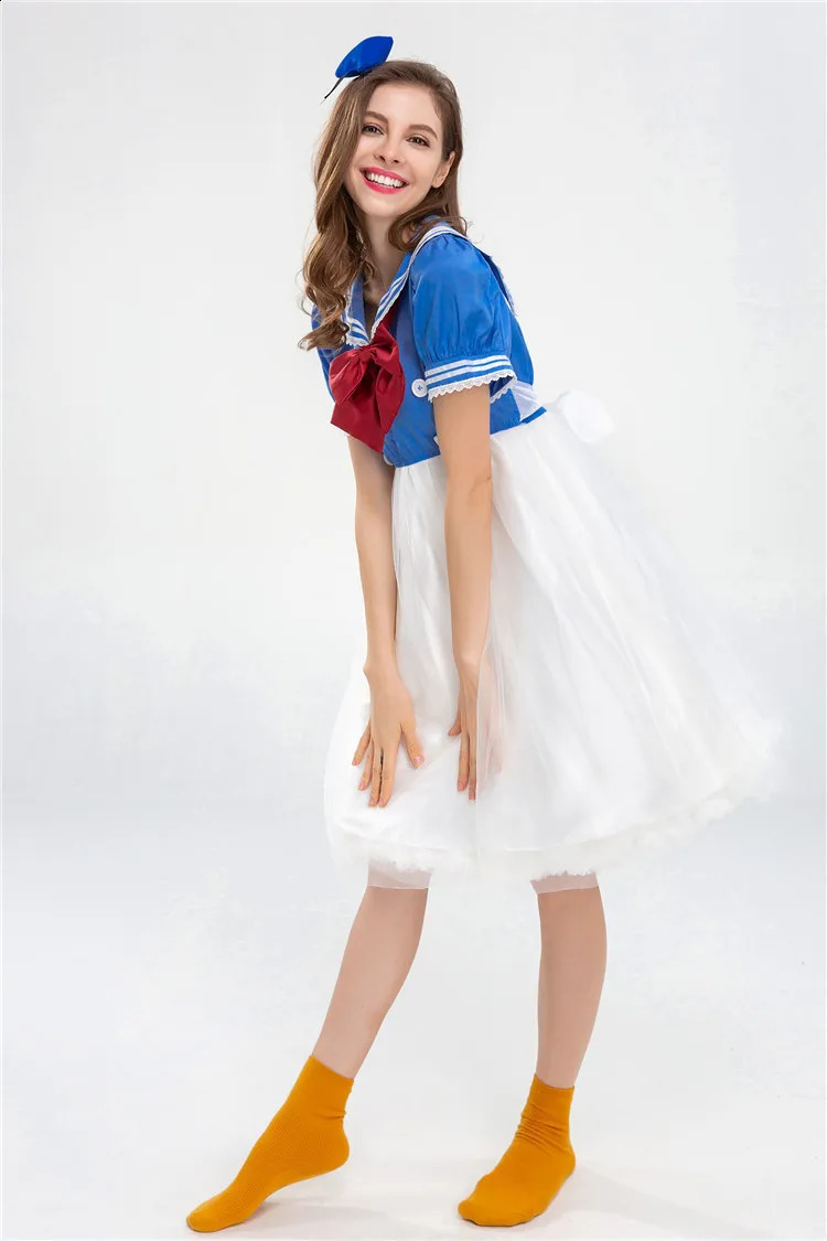 Halloween Cute Dress Anime Show Costume Character Navy Feng Shui Master Student 240823