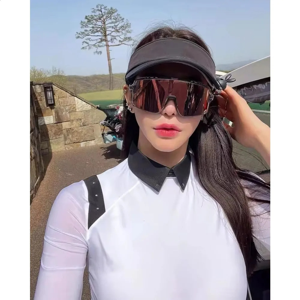 Spring and Summer Golf Clothing Korean Version Womens Sun Protection Long-sleeved T-shirt Thin Elastic Slim Sports Polo Shirt 240824