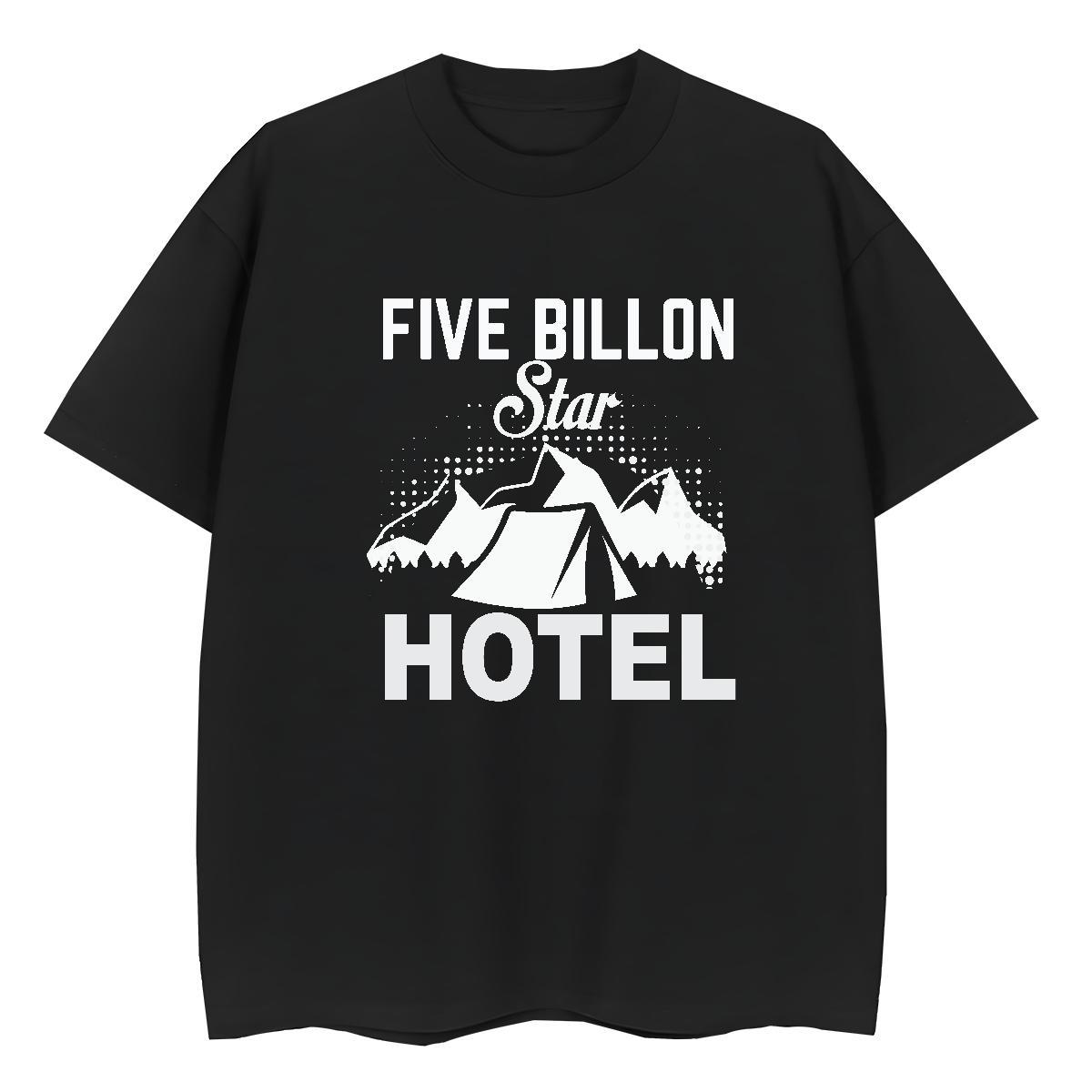 Brand Lady T shirt 230g Pure Cotton five billon Star Casual Sport T-Shirts Breathable Short Sleeve Custom Printed Polos