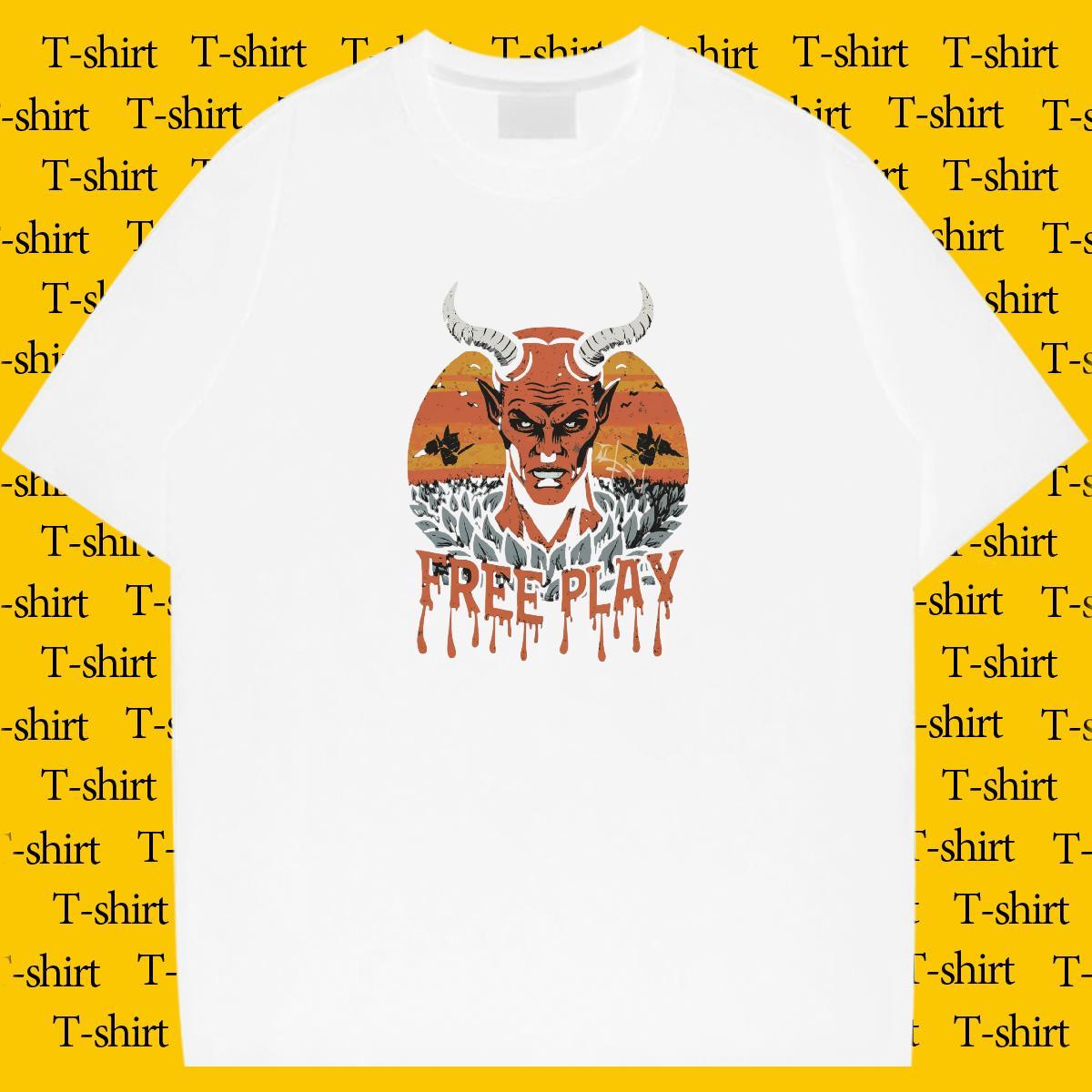Classic T shirt 230g 100% Cotton skull Street wear Hip Hop DIY Logo Oversized Breathable Soft Men Tshirts 2024 Clothes