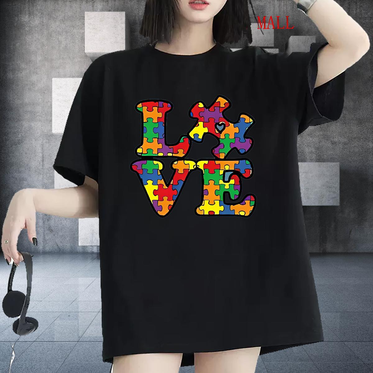 Female Woman Tshirt 100% Cotton 230g letter Street Casual T Shirts Women Breathable Crew Neck Plus Size Custom Tops Tees