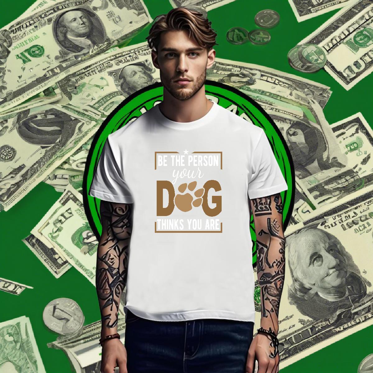 Wholesale T shirt 230g Cotton dog's paw Daily Outfit Customized Short Sleeve Soft Tshirts Free Shipping Tops