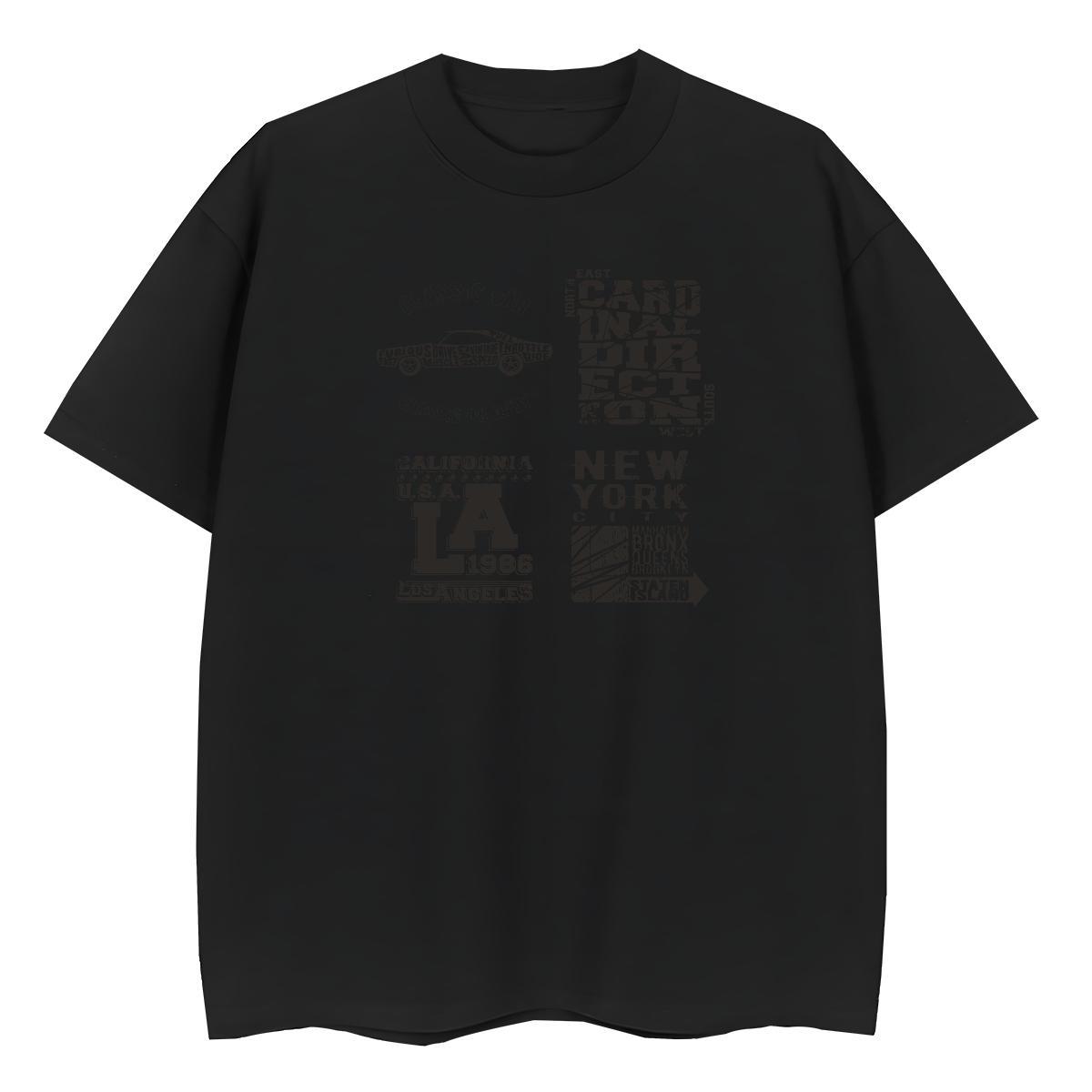 Designer Unisex Tshirts 230g Cotton letter Daily Wear Women T Shirts O Neck Short Sleeves Cartoon Anime Clothings