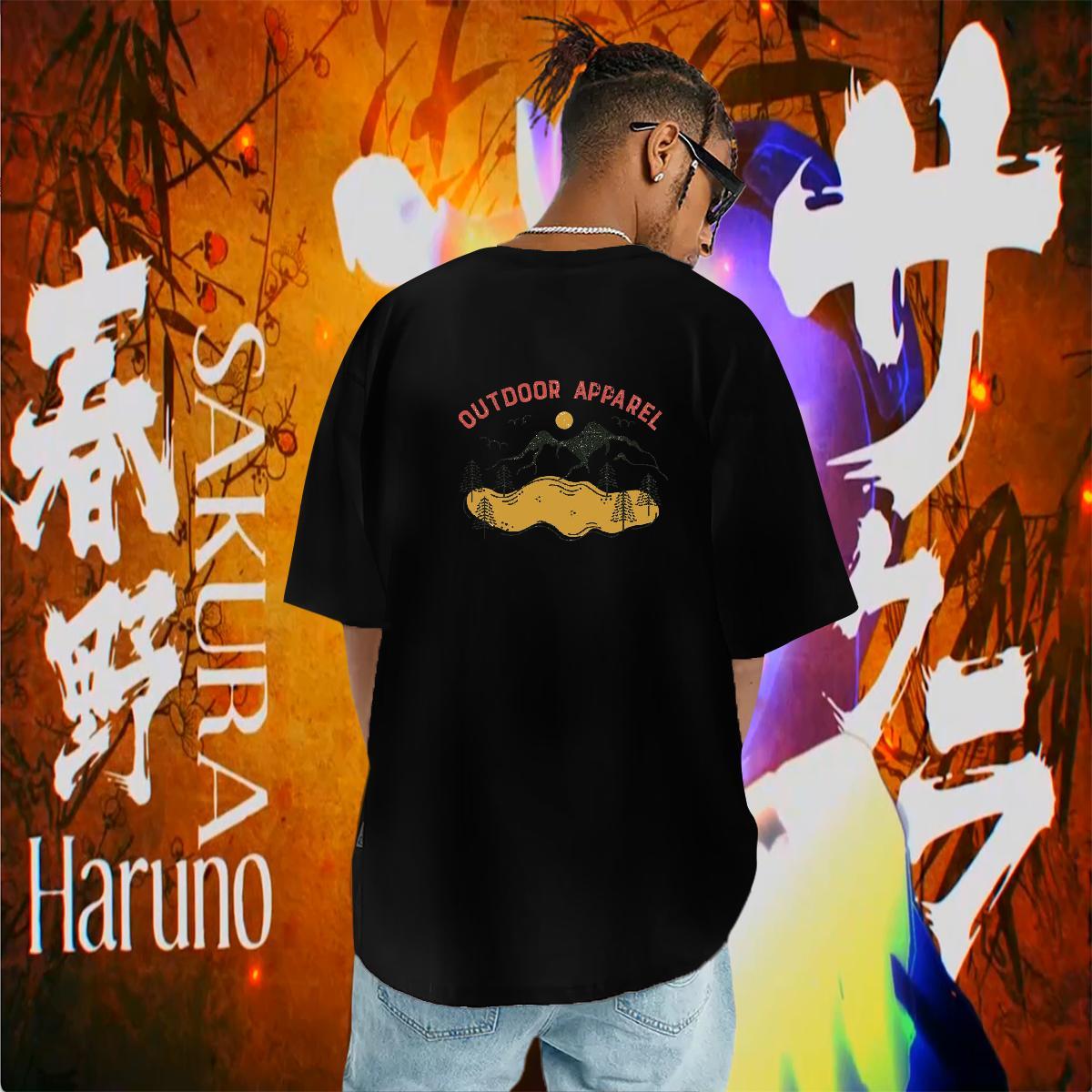Cool T Shirt For Man 230g 100% Cotton mountains Casual Custom Print Plus Size Crew Neck Breathable Men Clothes T-Shirt 2024 New Tops Tees