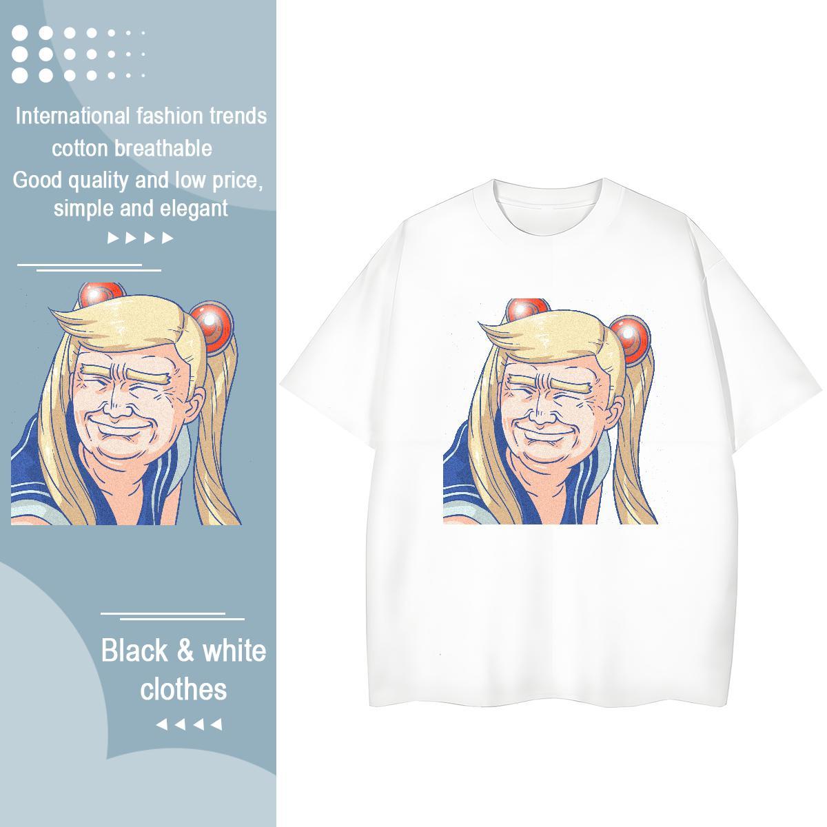 Designer Man T Shirts 230g Pure Cotton portrait Sport Customized Print Breathable Crew Neck Men Tees Fashion Tees Shirts