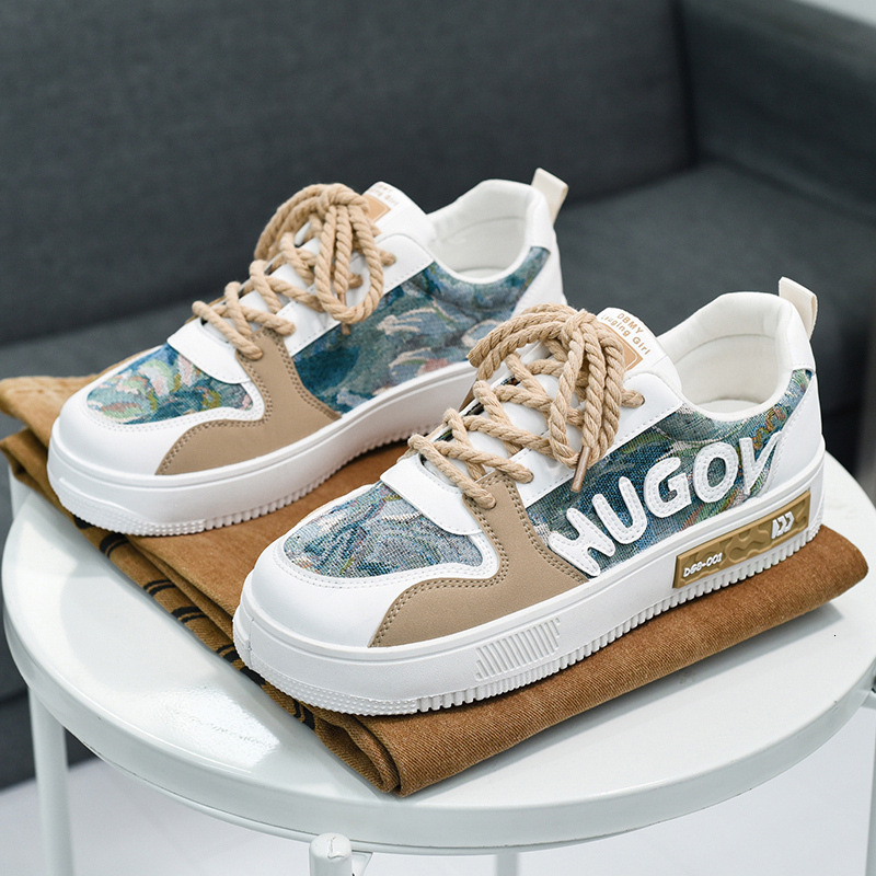 Men's shoes, casual board men, Korean version of the trend sports small white senior sense boys all match men