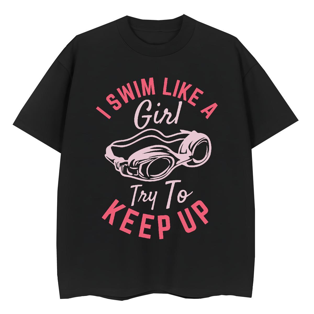 Comfortable Women Tshirts 230g 100% Cotton swim Sports Street Wear T shirt Breathable Short Sleeve Anime Clothes Shirt