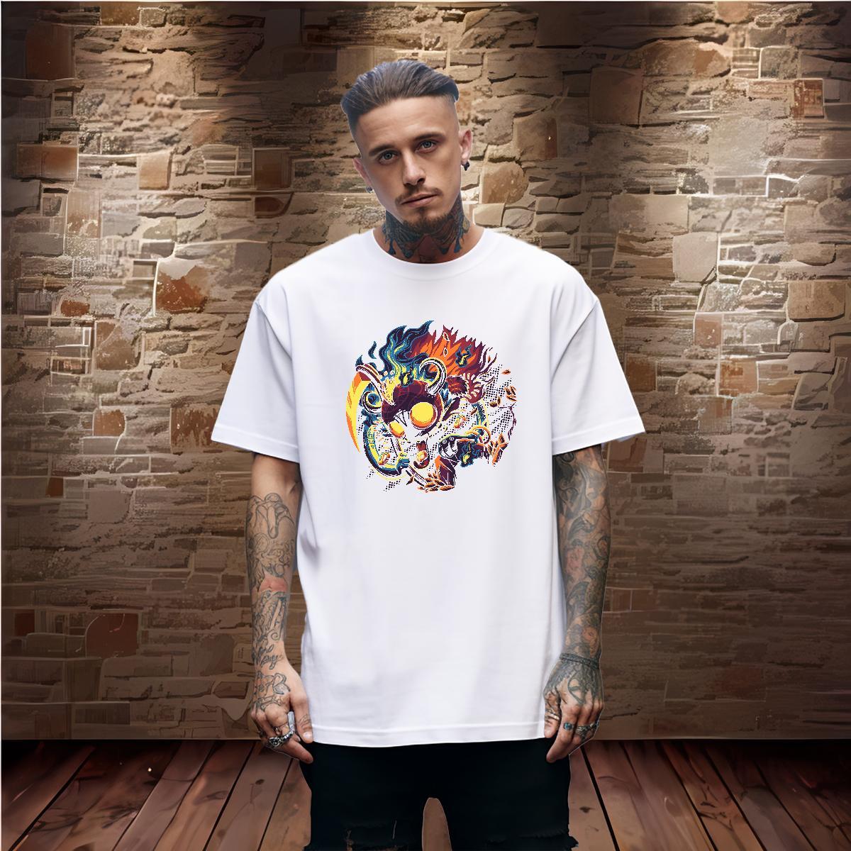 Designer T-Shirts 100% Cotton 230g skull Street Casual Oversized 4XL O-Neck Short Sleeve Couples T Shirts Fashion Design Tops