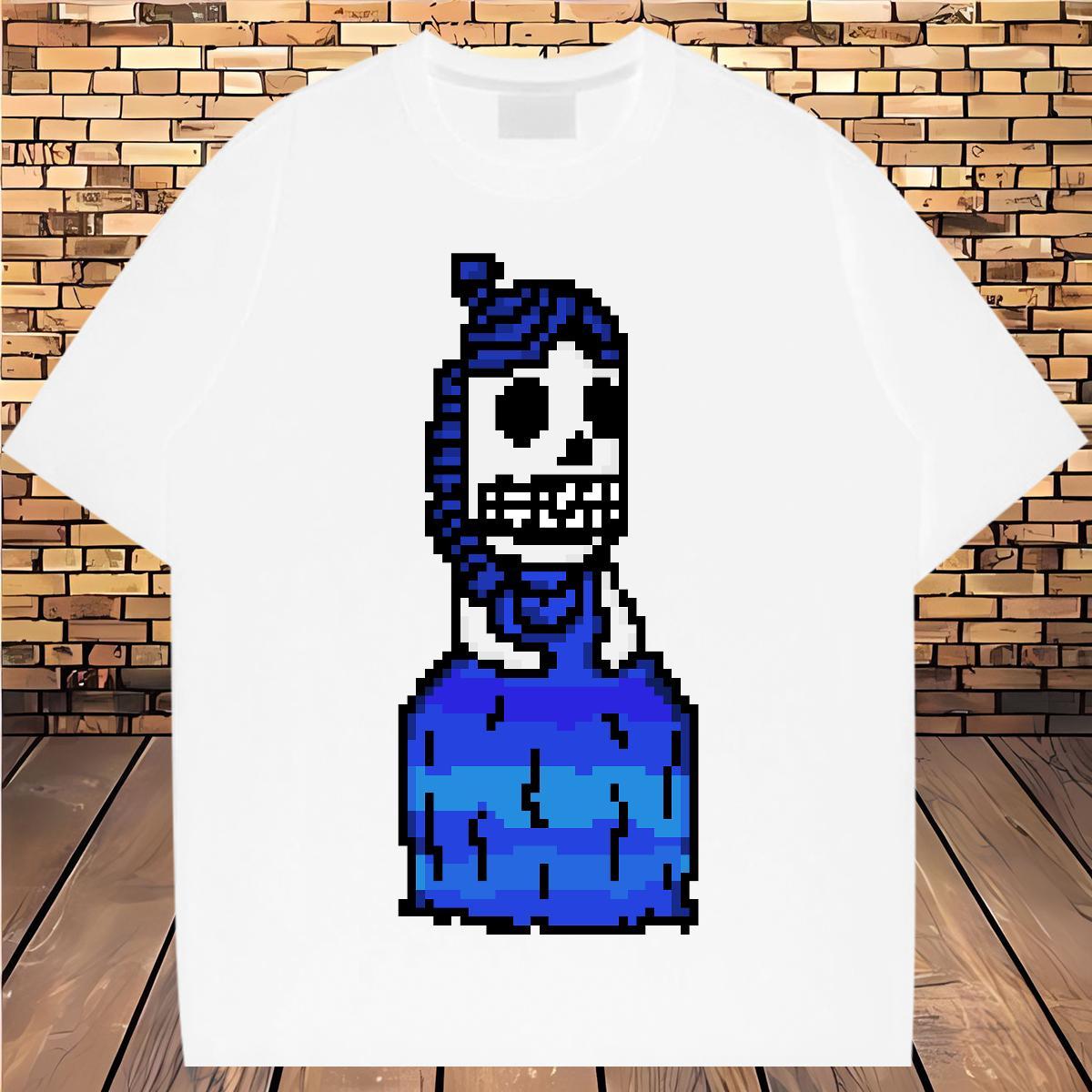 Loose T shirt 100% Cotton 230g skull Beach Custom Print Plus Size Short Sleeve O-Neck Men Tops Tees New Designer Clothings