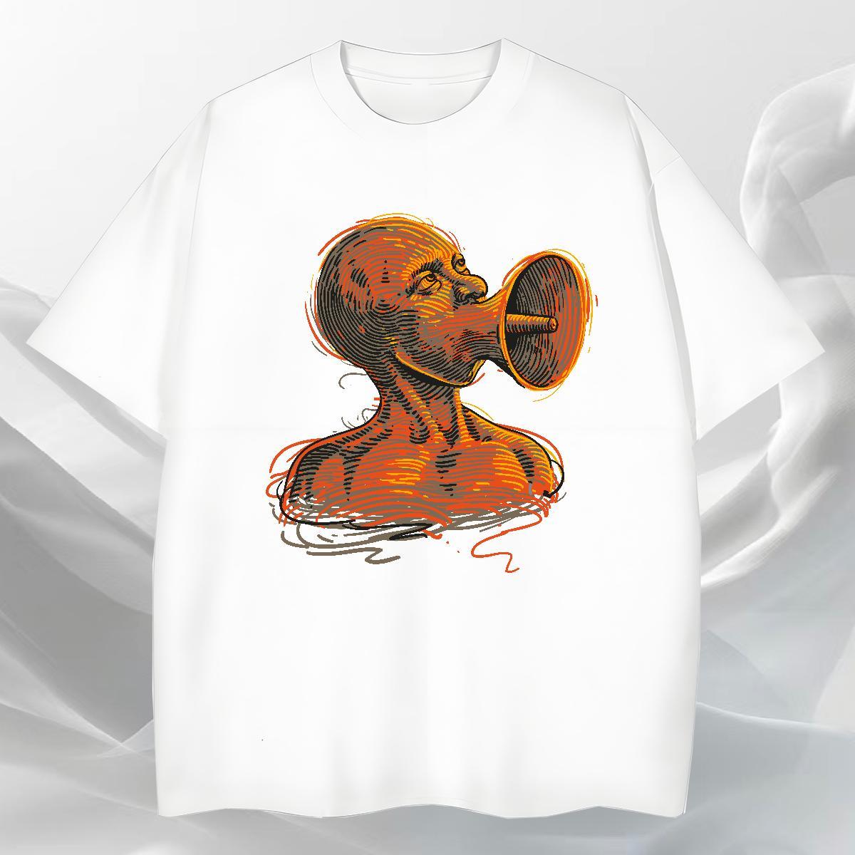 Popular T-Shirts for Men 100% Cotton 230g ET Sport Custom Anime Short Sleeve Soft Tshirts 2024 New Clothes