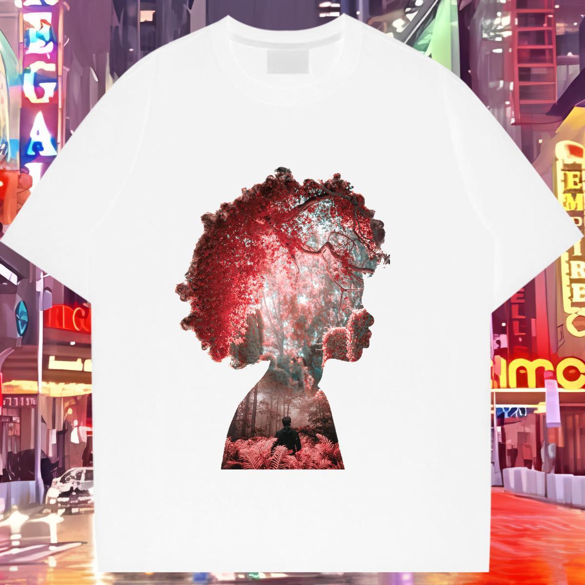 Female Womens Tshirts 230g Pure Cotton icon Sports Street Wear Womens T Shirts Crew Neck Custom Print Oversized Clothings