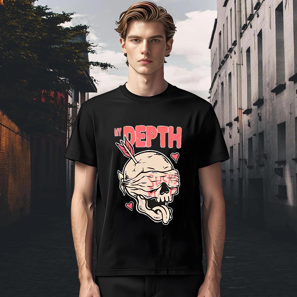 Popular Man T Shirts 230g Cotton halloween Sports Casual Custom Print Plus Size Breathable Short Sleeve Tshirts Customized Tees