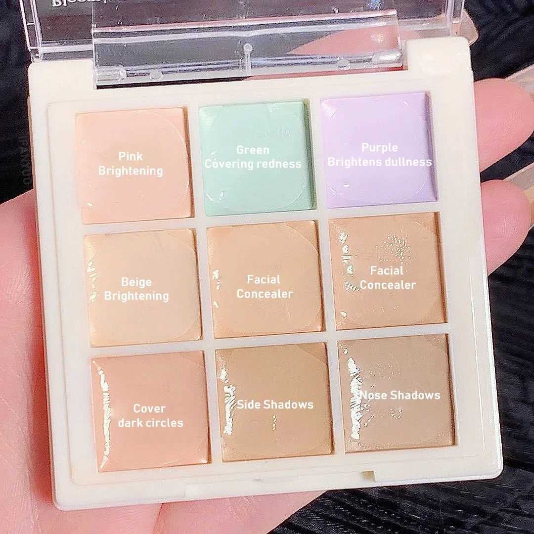 6Color Concealer Palette Correct Skin Tone Cream Cover Acne Dark Circle 9Color Corrector Matte Brighten Contouring Facial Makeup XJ250618
