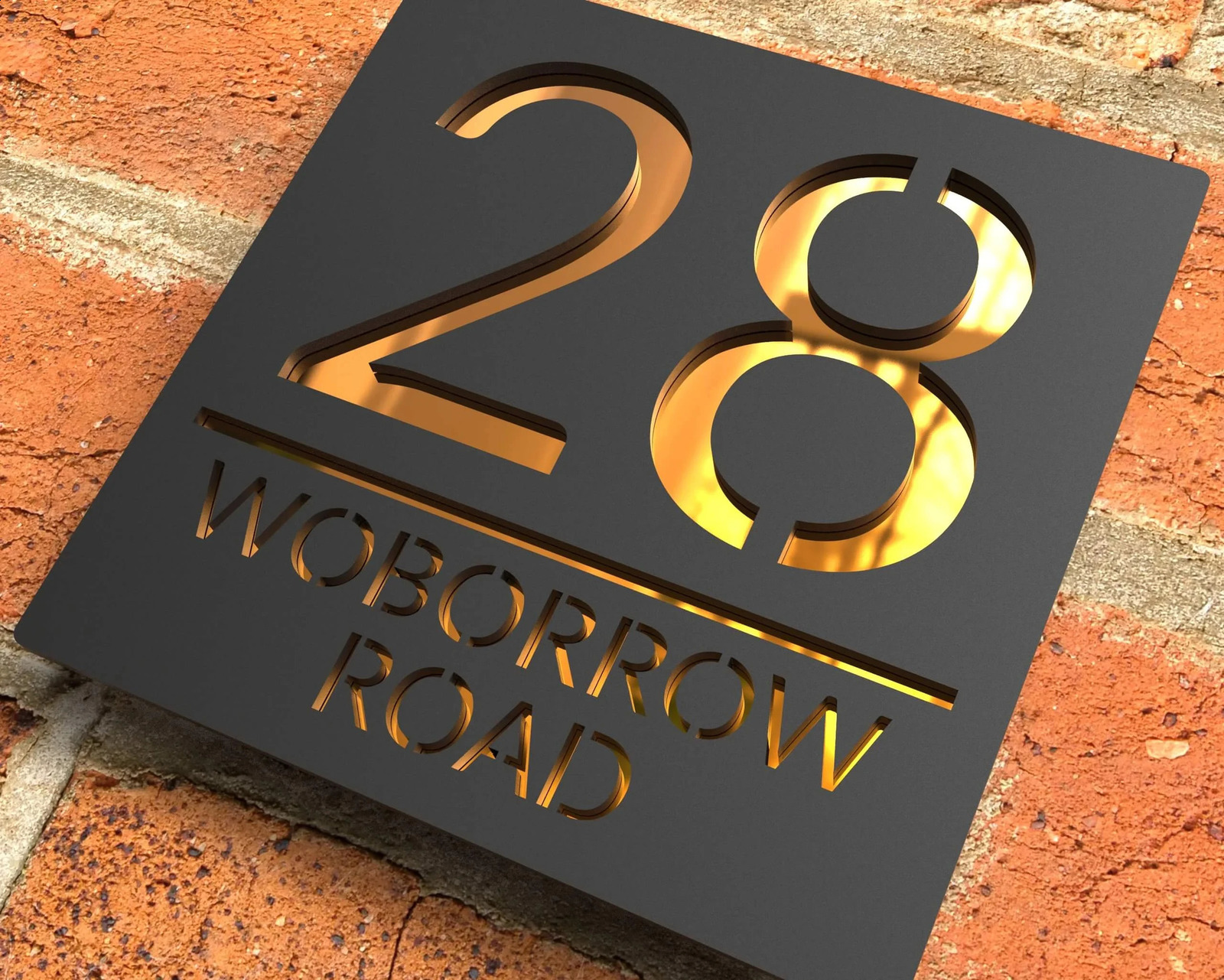 Personalized Custom Acrylic Modern House Numbers Sign Door Address Street 3D Letter Number Plaques Outdoor Name Home Decor Plate 240823
