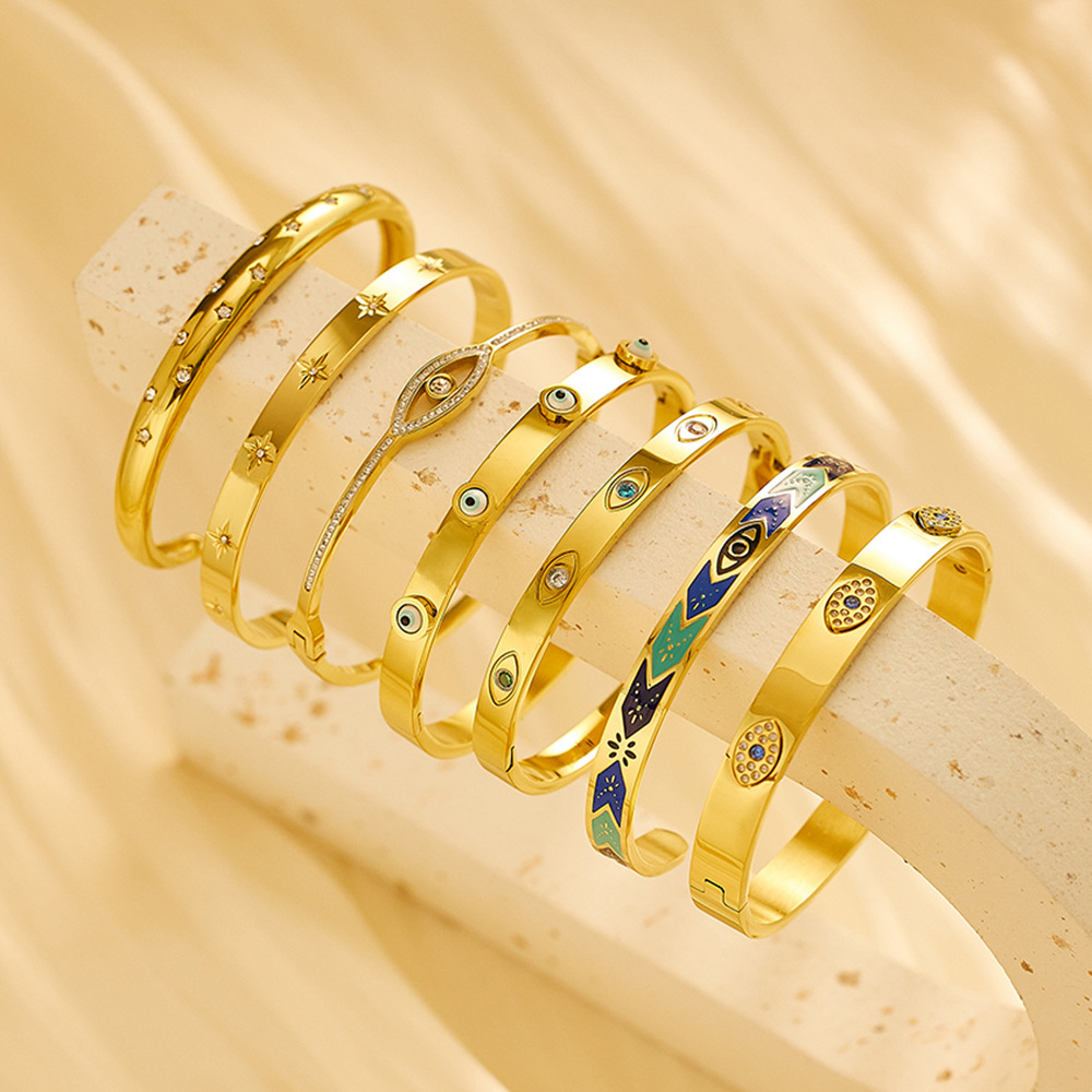 bracelet bracelets gold bracelet Wind diamond titanium steel bracelet high grade color zircon designer bracelet designer bracelet women bracelet luxe braclet