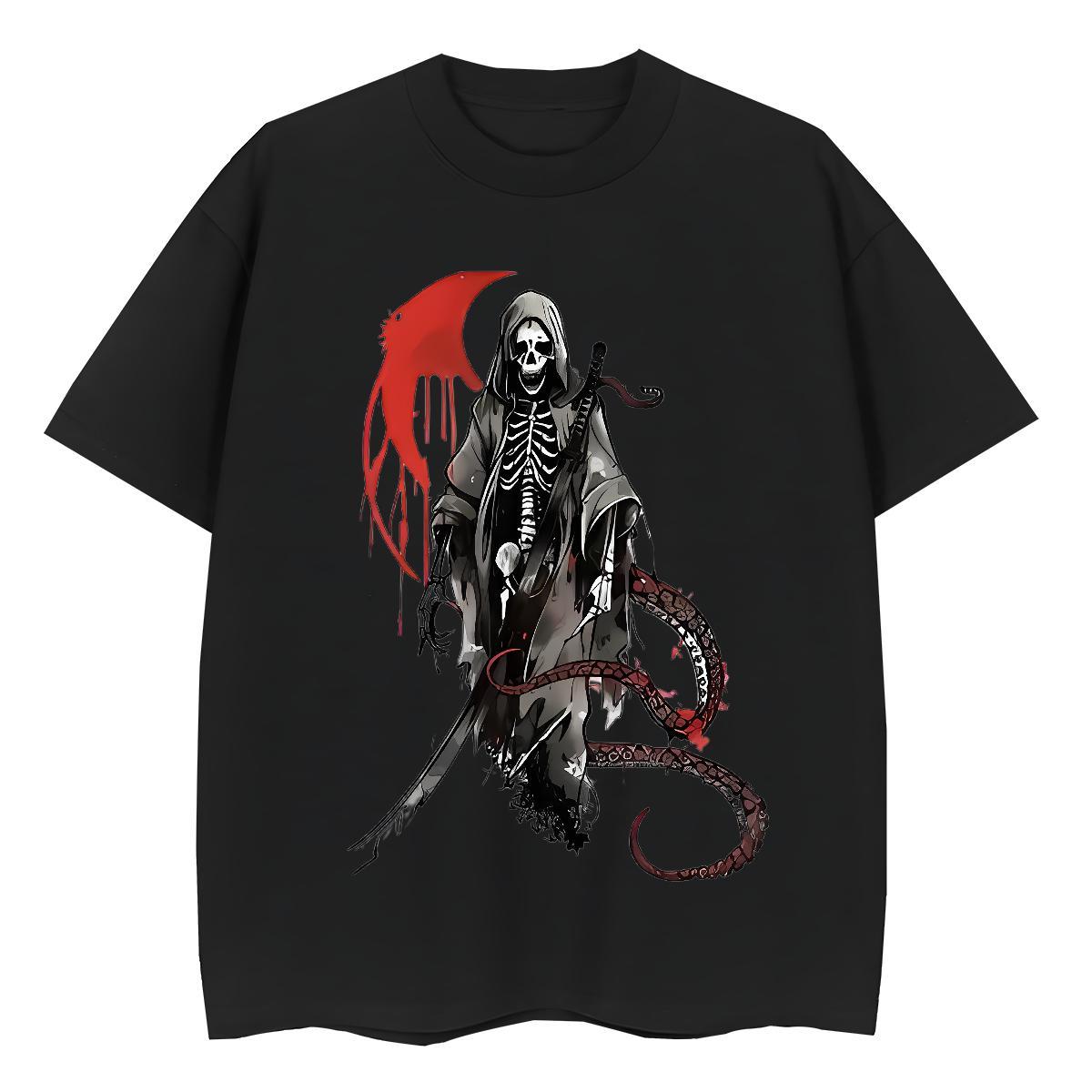 Cool Men T Shirts 100% Cotton 230g skull Home Outdoor Custom Printing Breathable Crew Neck Men Tees Designer Fashion Tops Shirt