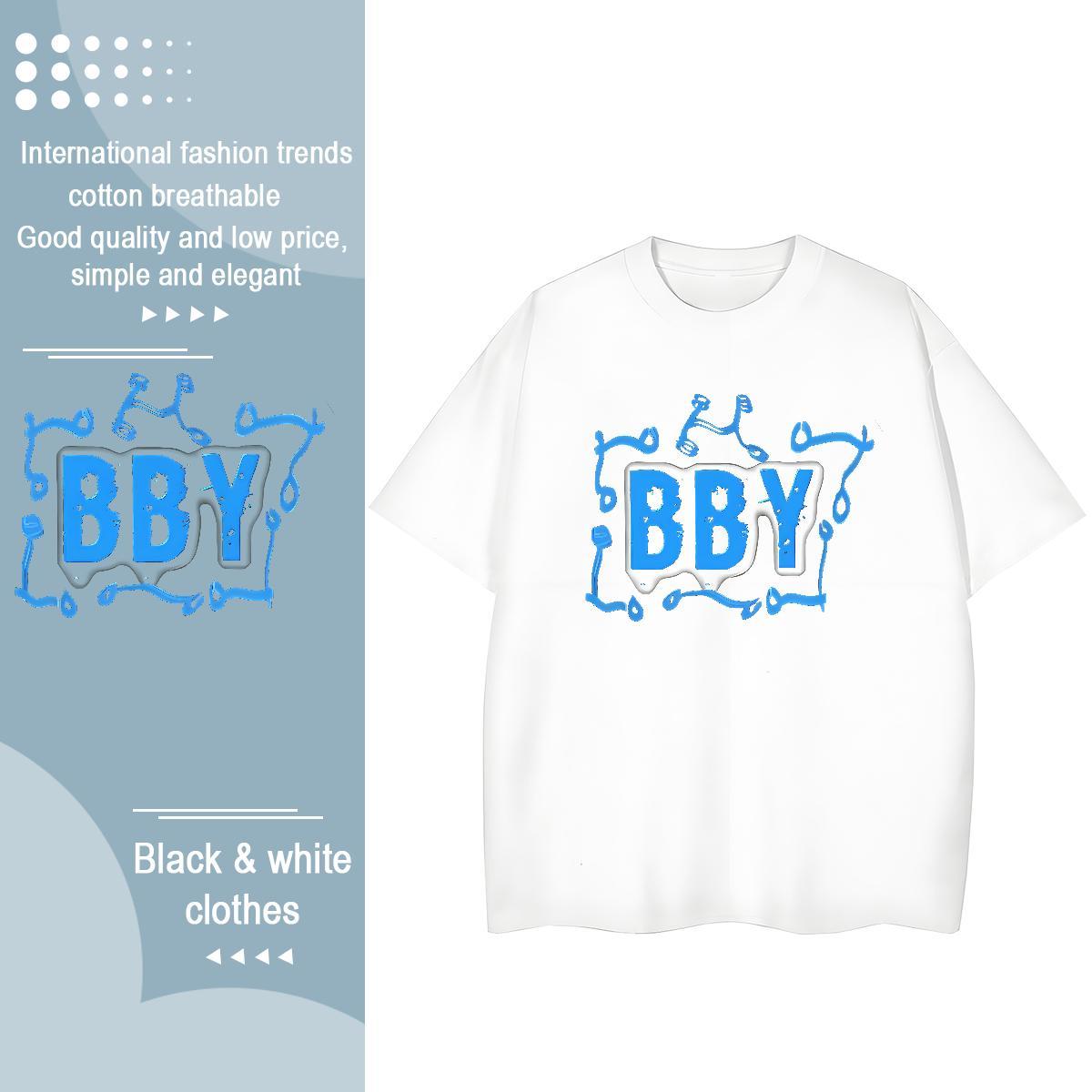 Comfortable Women Tees 100% Cotton 230g letter Daily Outfit Women T Shirts Breathable White Plus Size Polos