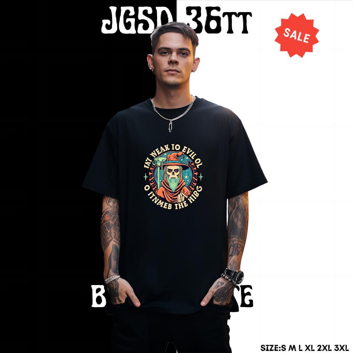 Wholesale T Shirt For Man 230g Cotton skull Spring Summer Custom Anime Pure Cotton Men Clothes T-Shirt Classic Casual Tops Shirt