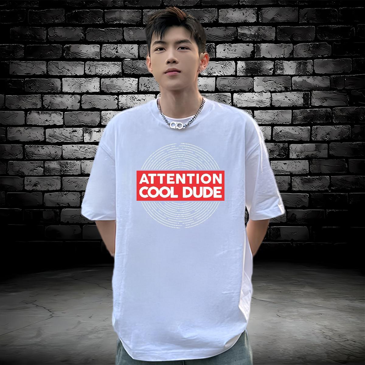 Brand Mens T Shirts 230g Cotton letter Hip Hop Custom Printed Crew Neck Men Tshirts Designer Fashion Tees