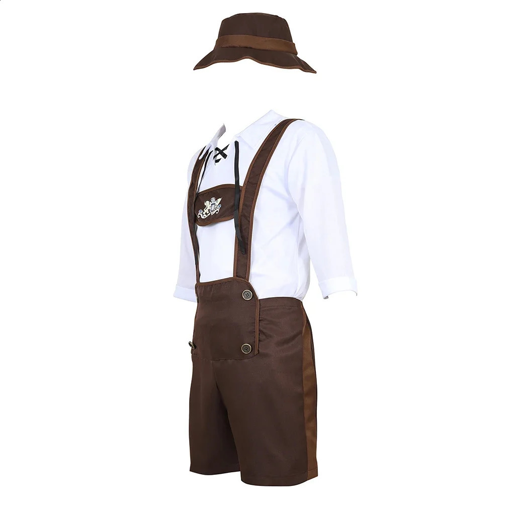 Mens Bavarian costumes Beer Festival Lederhosen mens fancy dresses Halloween roleplaying 240823
