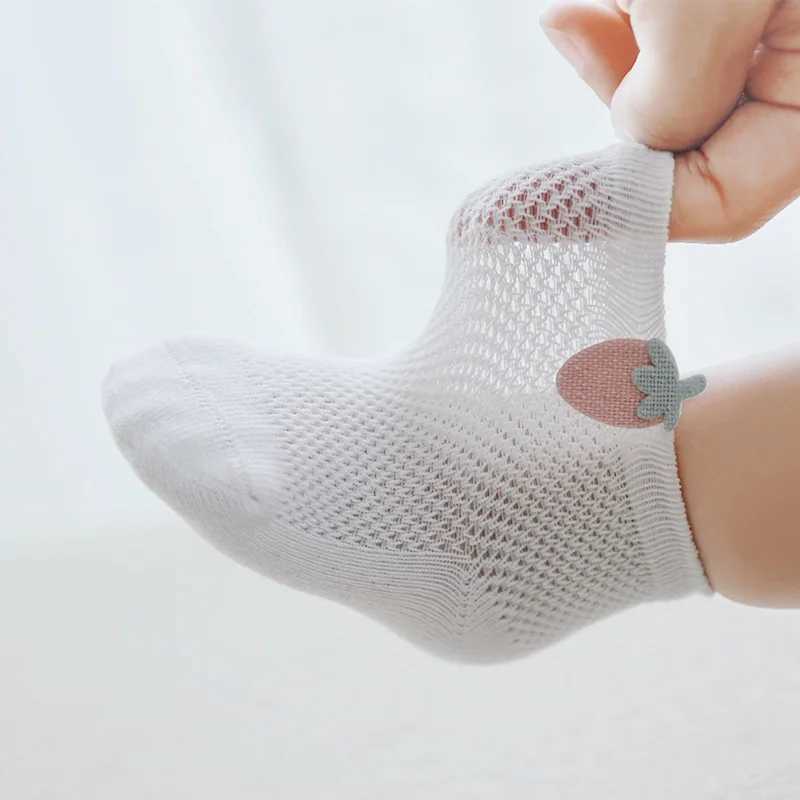 Lawadka 3Pairs/set Baby Girls Boys Socks Summer Mesh Thin Newborn Socks for Girls Cotton Solid Casual Toddler Sock Age for 0-5Y CL240824