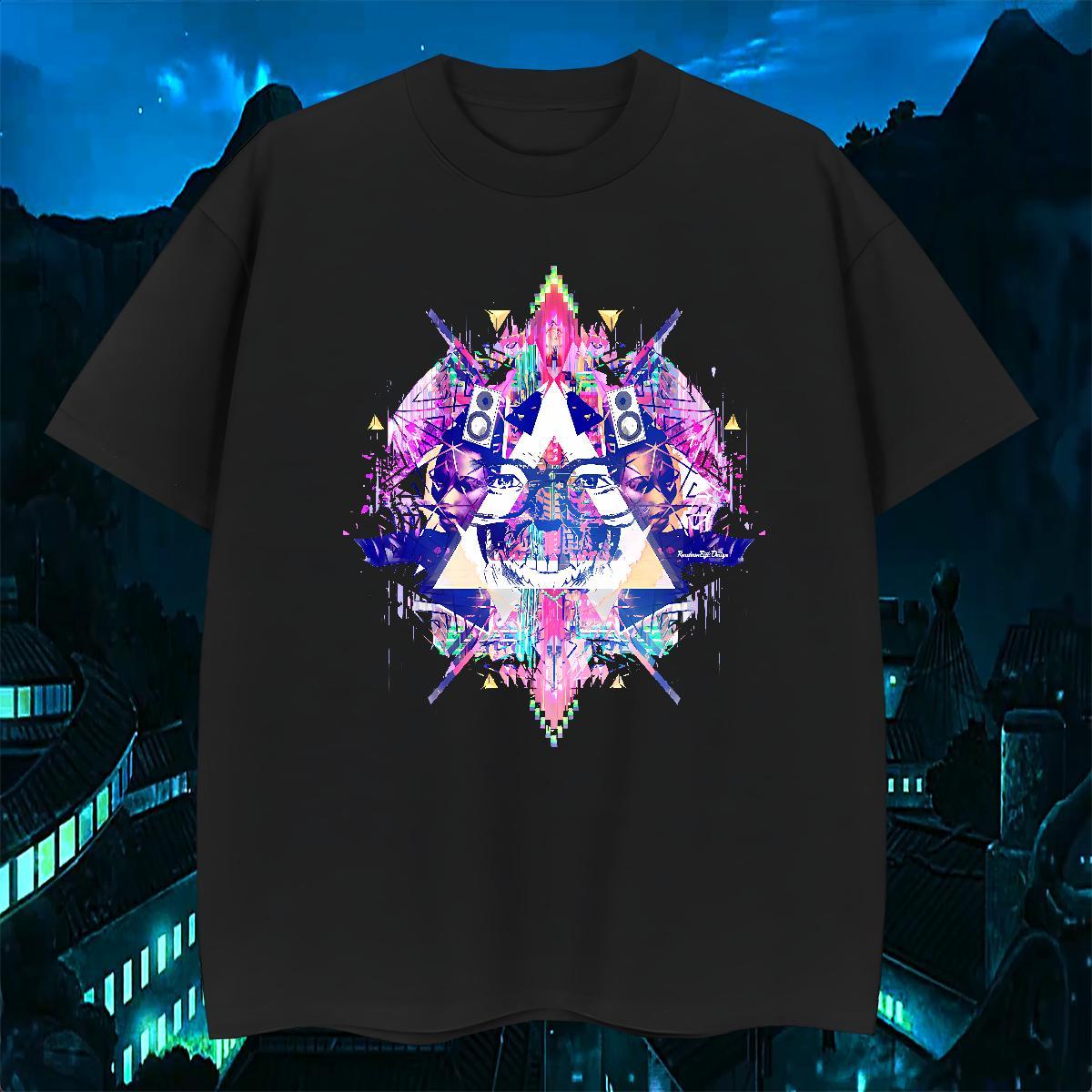 Brand T-Shirts for Men 230g Cotton eye of the devil Casual Beach Graphic Short Sleeve O-Neck Men Tshirts Custom Top Tees