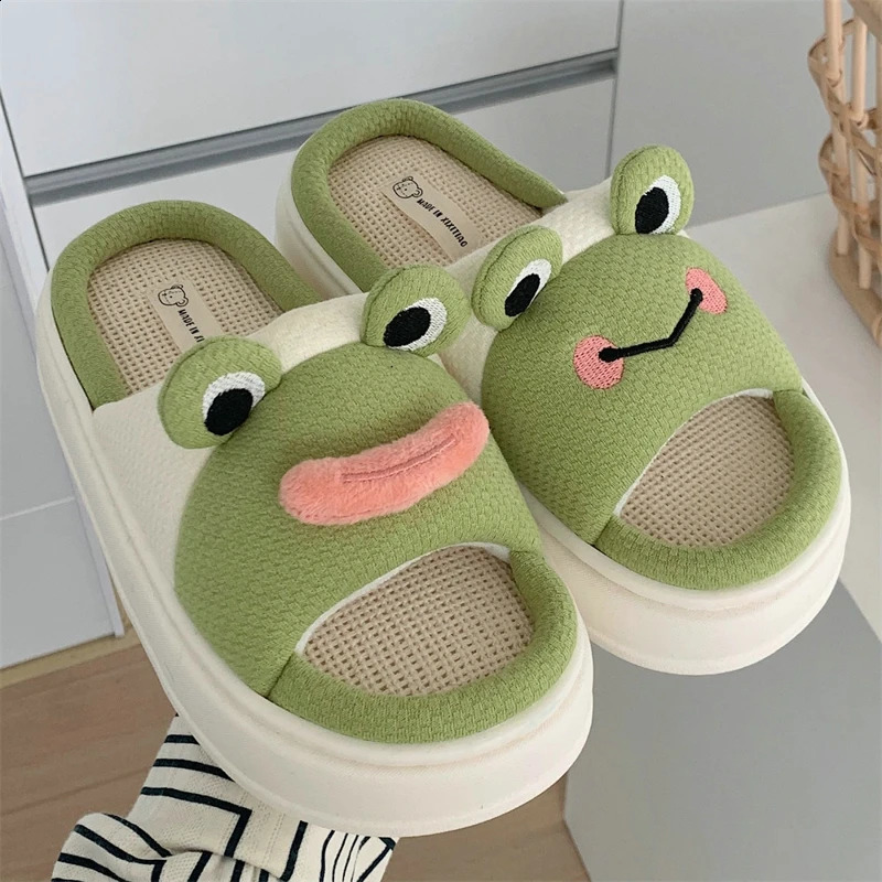 Funny Animal Slippers For Men Women Kawaii Fluffy Winter Warm Indoor Slipper Couples Cartoon Milk Cow House Slides Funny Shoes 240819