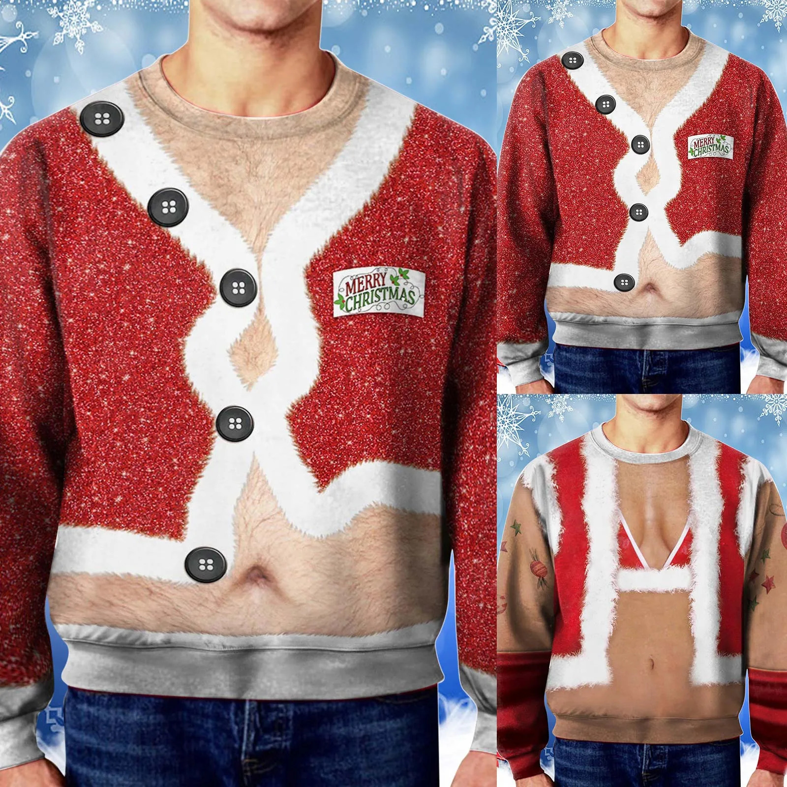 Autumn Winter Sweaters Jumpers Tops Unisex Ugly Christmas Sweater For Men Women 3D Funny Print Pullover Hoodies Sweatshirts 240823