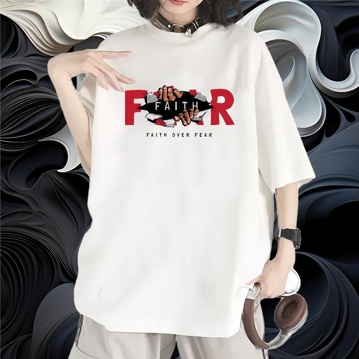 5A Womens Tshirts 230g Cotton letter Daily Outfit Womens T Shirts Breathable Soft DIY Anime Top Shirts