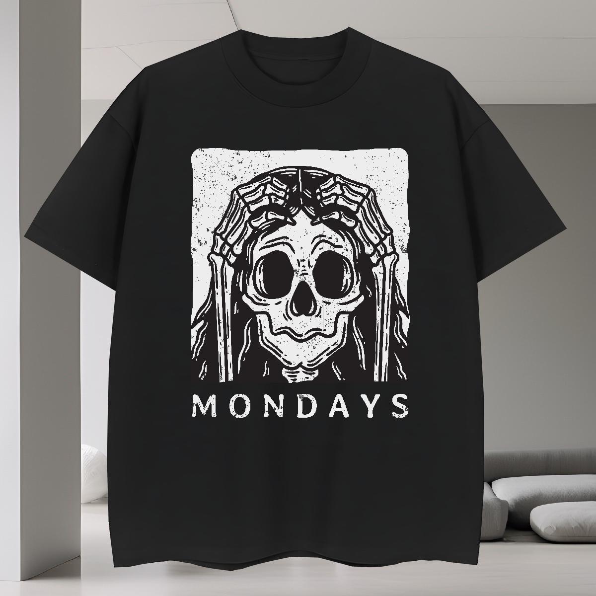 High Quality T-Shirts for Men 100% Cotton 230g skull Daily Wear Oversized 3XL 4XL Breathable Crew Neck Men Clothes T-Shirt 2024 DIY Clothings