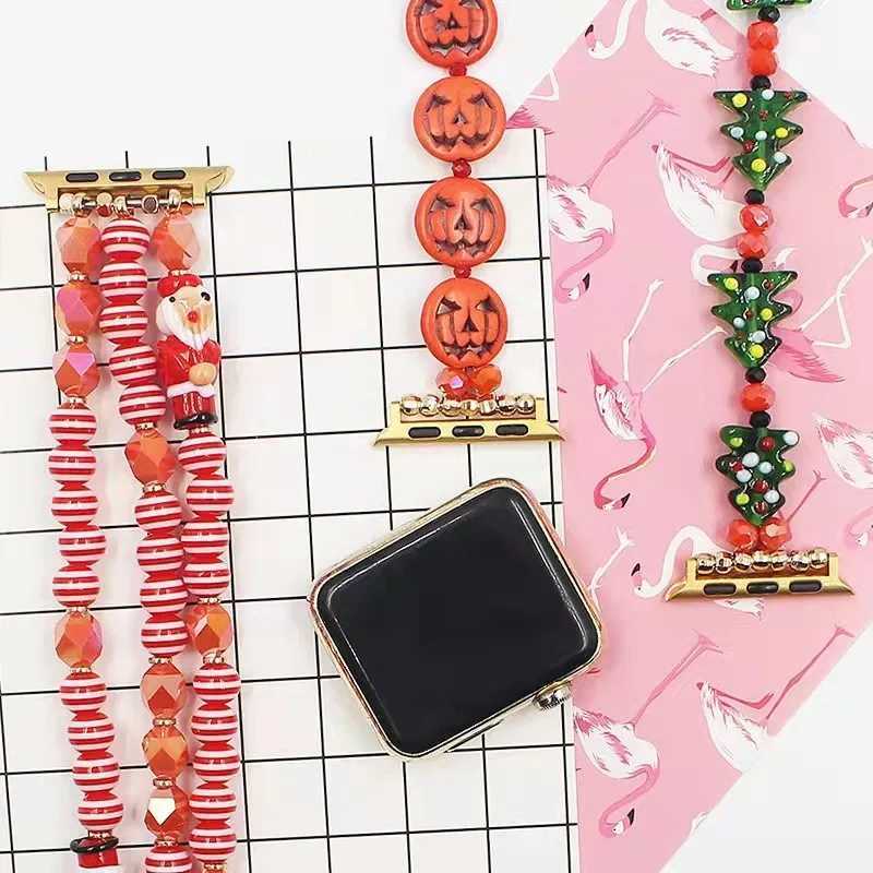 Christmas strap for iwatch ultra 49mm Series 8 7 41mm 45mm 38/42mm luxury Jewelry Bracelet iwatch band 6 SE 5 4 3 40mm 44mm Z240824