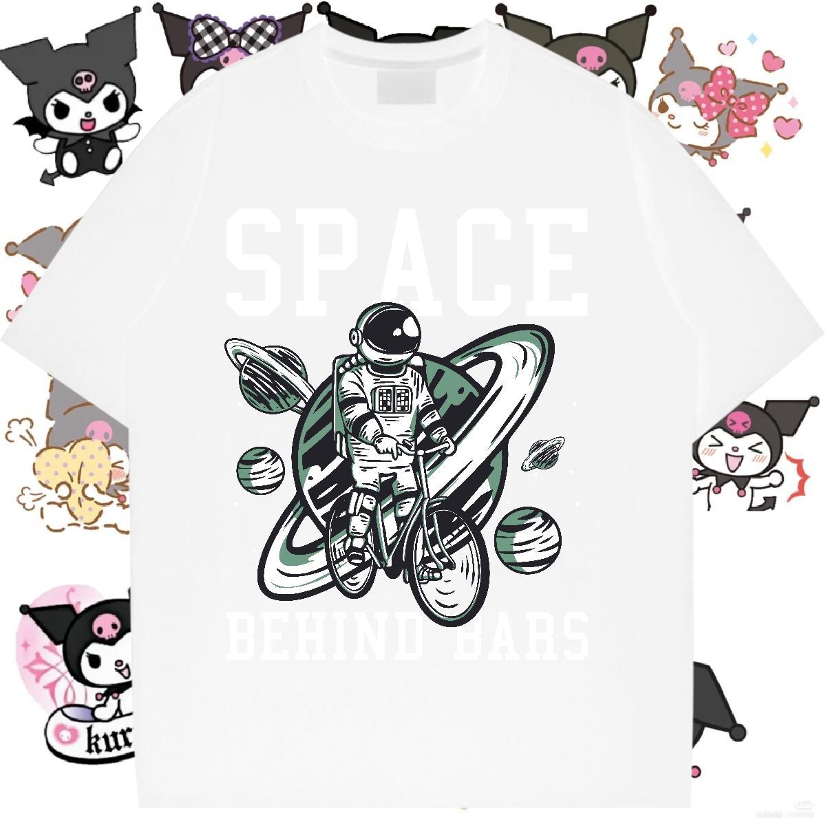 Designer Nice Tshirt for Man Woman 100% Cotton 230g cosmonaut Street Wear T Shirts Women Breathable Anime Print Top Shirts