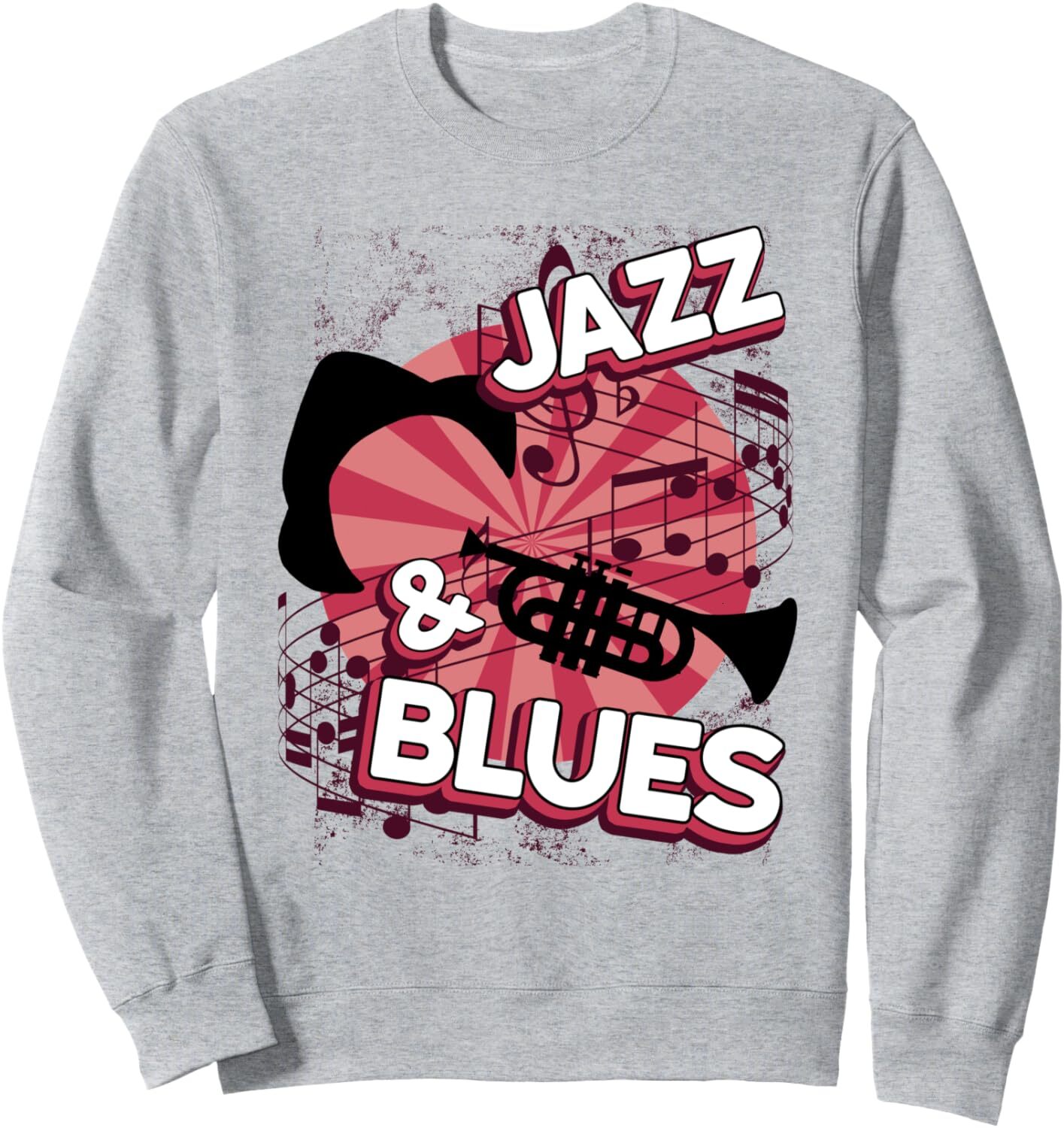 Long Sleeve Shirts for Men sweatshirt Jazz Blues Trumpet Rhythm Musician Birthday Gift Sweatshirt T shirt Tee Streetwear Casual tops clothes