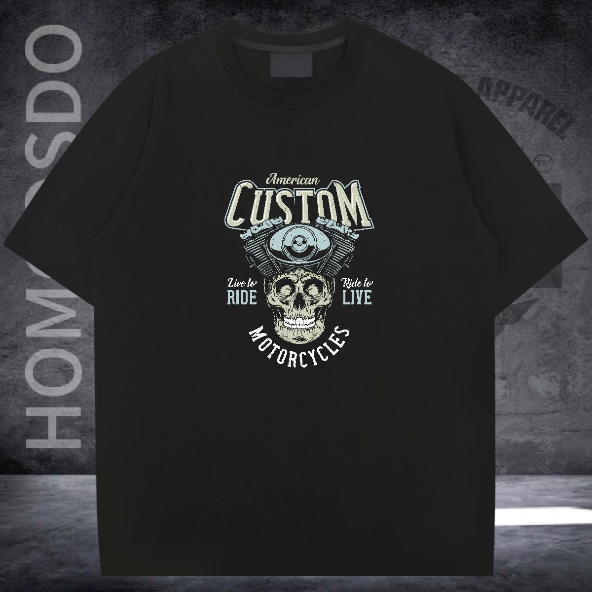 Soft T Shirt For Man 100% Cotton 230g skull Casual Beach Custom Print Plus Size Breathable Crew Neck Tshirt for Man Woman DIY Top Tees