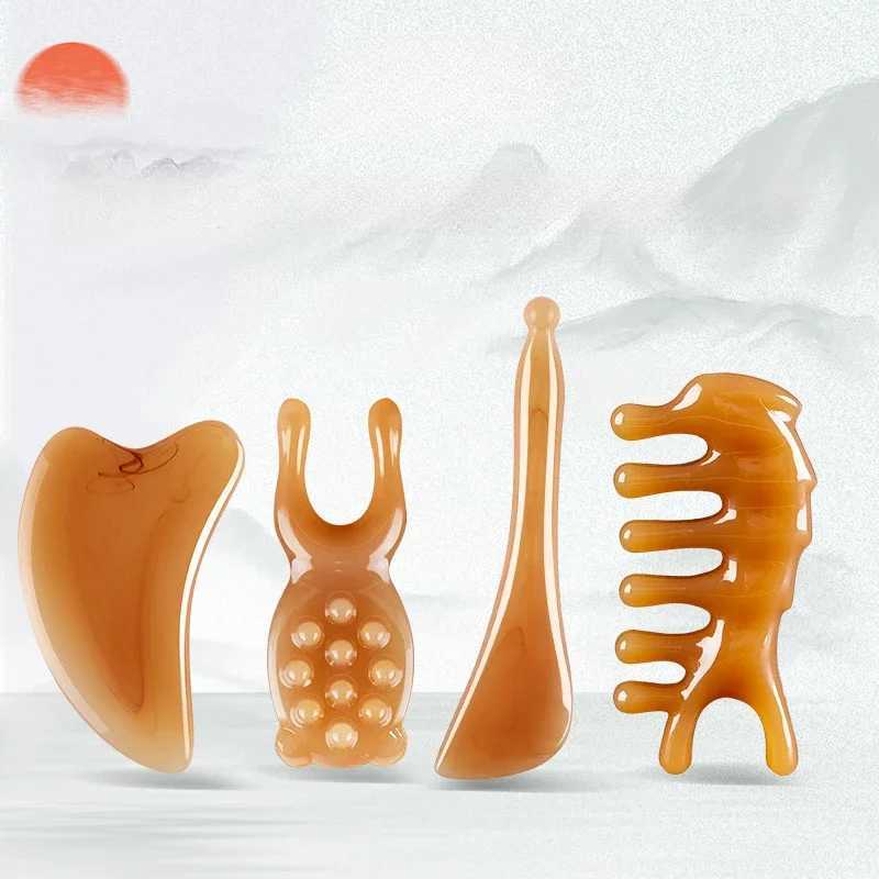 Resin Face Lifting Guasha Scraping Massage Facial Tools Massage Plate Reduce Puffiness Nose Lifting Nose Massager CL240824
