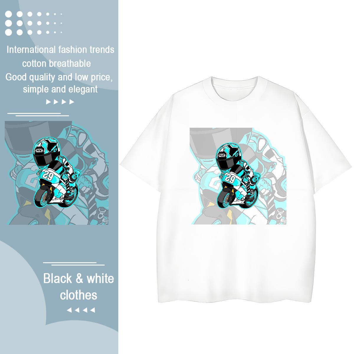 Designer T Shirts Men 230g Cotton portrait Hip Hop Custom Cartoon Breathable Crew Neck Couples T Shirts 2024 New Top Tees