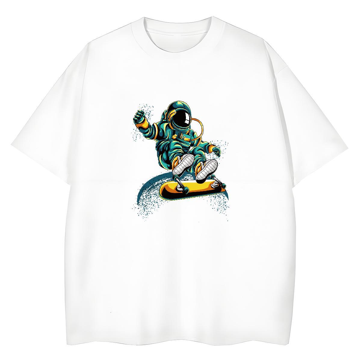 Designer Nice Women Tshirts 230g 100% Cotton universe Daily Outfit Womens T Shirts Breathable Crew Neck Graphic Clothings