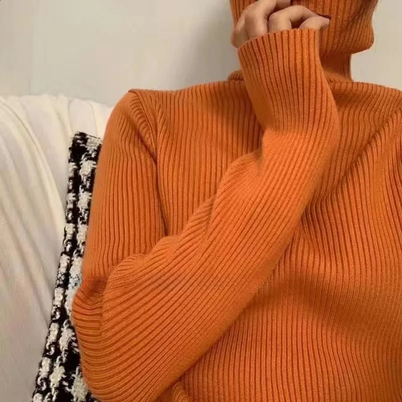 Off Shoulder Knitted Sweater Women Long Sleeve Elegant Pullovers Autumn Winter Pure Color Fashion Sexy Y2k Clothing Tops Korean 240824