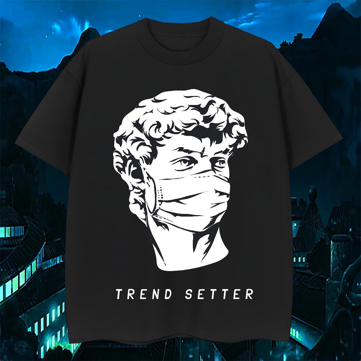 Free Shipping T-Shirts for Men 230g 100% Cotton portrait Street Casual DIY O-Neck Short Sleeve Couples T Shirts Fashion Casual Top Tees