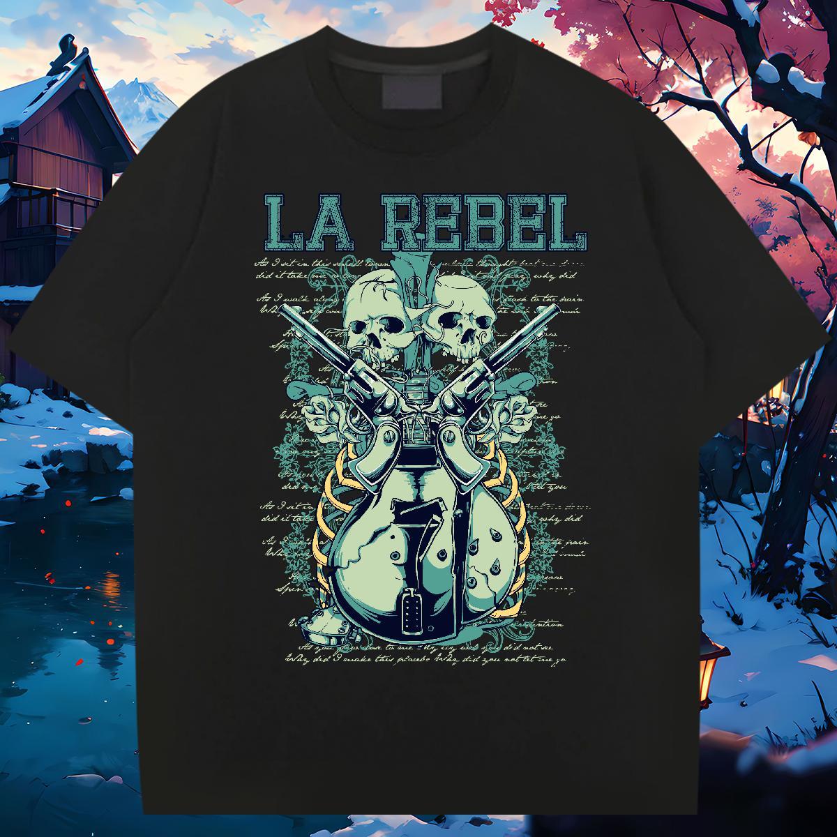 Loose Fit Mens T Shirts 230g Pure Cotton skull Casual Plus Size Cartoon Breathable Short Sleeve Mens Tshirts Fashion New Wear