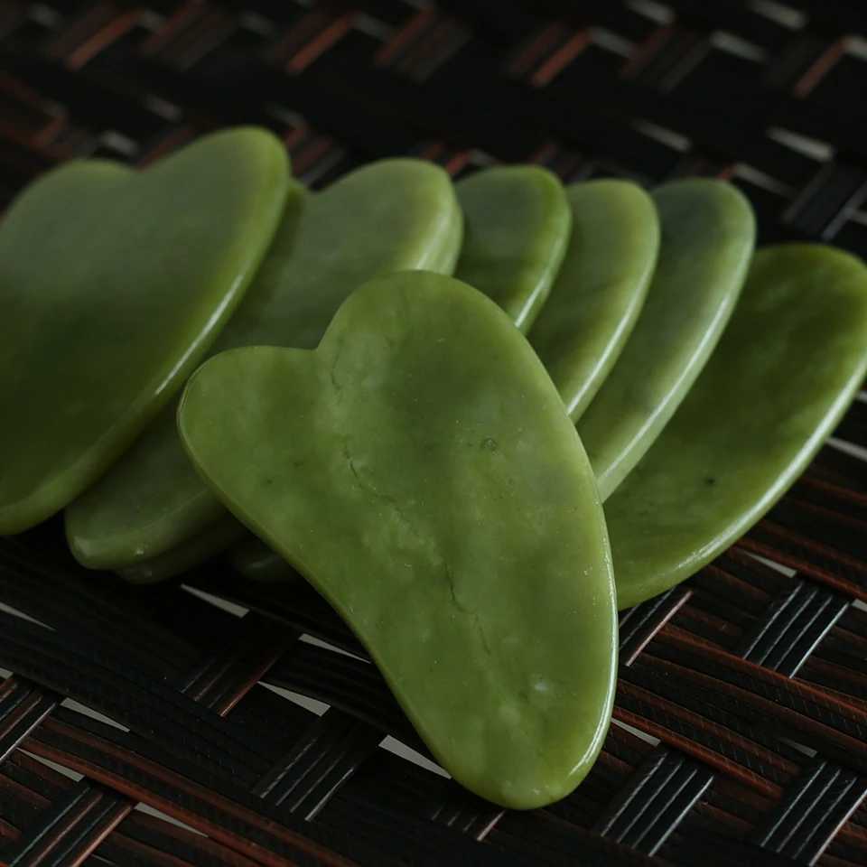 1PC Natural Jade Stone Gua Sha Board Massage Guasha Scraper Plate Face Beauty Health Massager Tools For Face Neck Back Skincare CL240824
