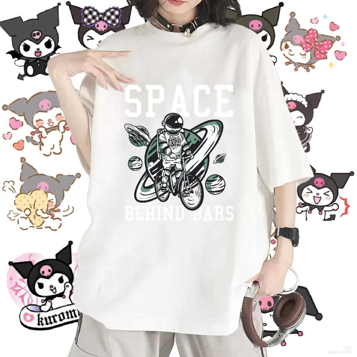 Designer Nice Tshirt for Man Woman 100% Cotton 230g cosmonaut Street Wear T Shirts Women Breathable Anime Print Top Shirts